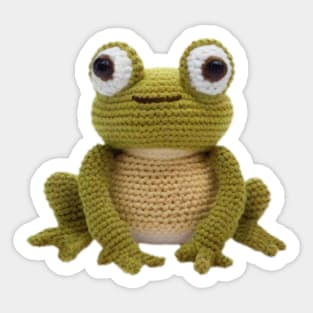 Crochet Frog Sticker